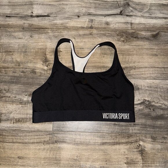 VICTORIA SPORT Size L Womens Unlined Wireless Pull On Racer Back Sports Bra - Picture 1 of 4